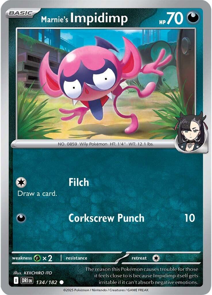 Marnie's Impidimp (134/182) [Scarlet & Violet: Destined Rivals] | Galactic Gamez