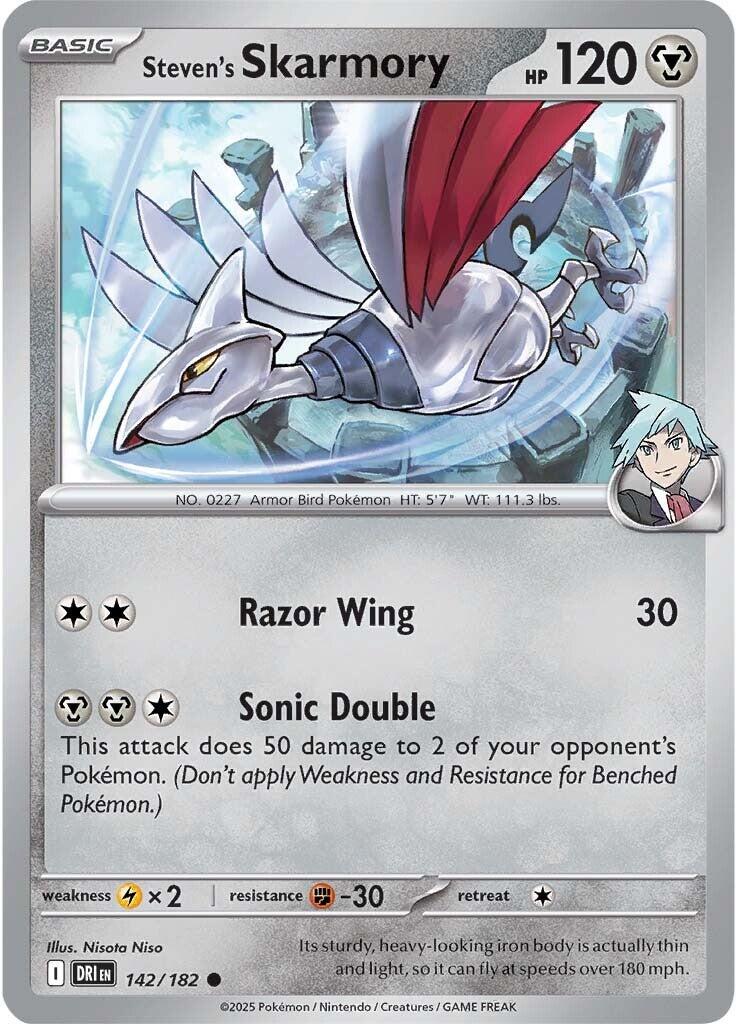 Steven's Skarmory (142/182) [Scarlet & Violet: Destined Rivals] | Galactic Gamez