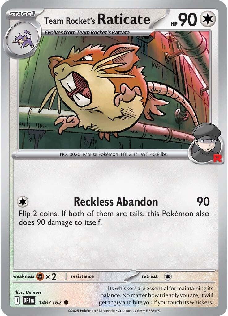 Team Rocket's Raticate (148/182) [Scarlet & Violet: Destined Rivals] | Galactic Gamez