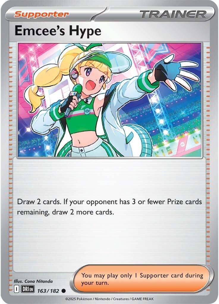 Emcee's Hype (163/182) [Scarlet & Violet: Destined Rivals] | Galactic Gamez