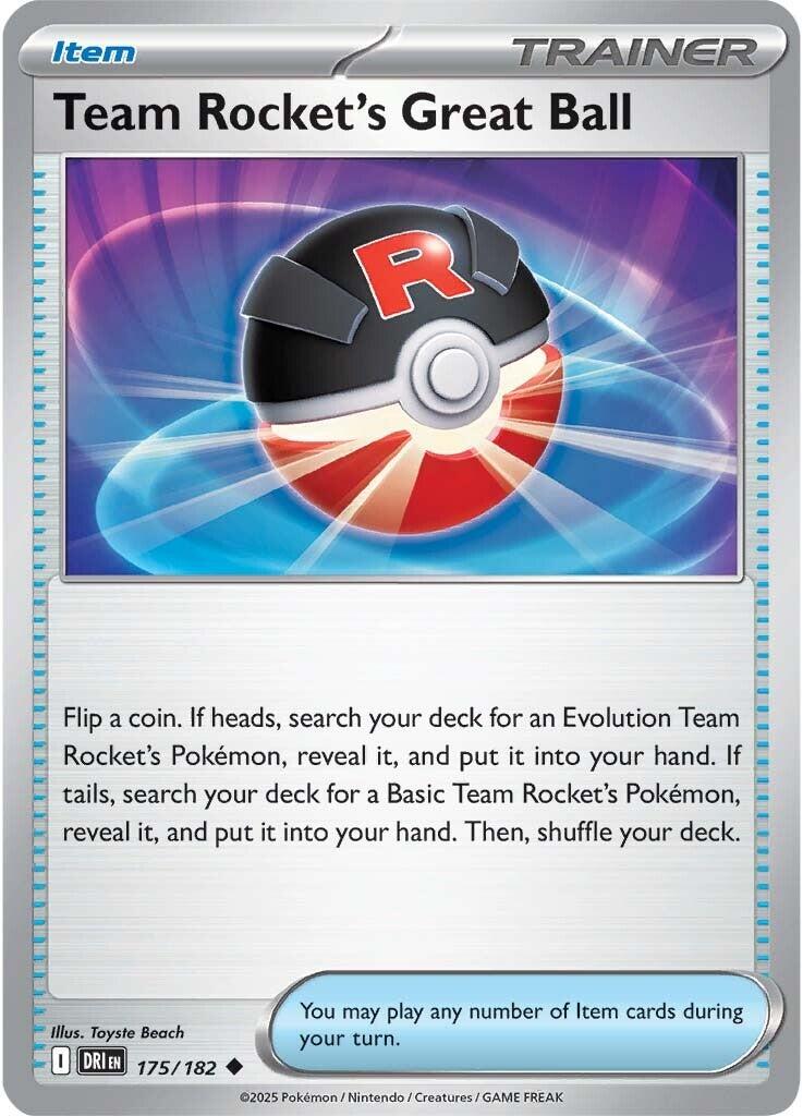 Team Rocket's Great Ball (175/182) [Scarlet & Violet: Destined Rivals] | Galactic Gamez