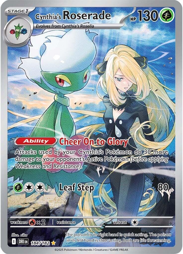 Cynthia's Roserade (184/182) [Scarlet & Violet: Destined Rivals] | Galactic Gamez
