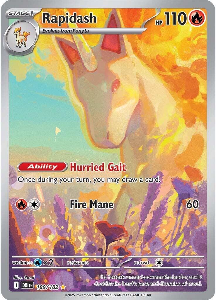 Rapidash (189/182) [Scarlet & Violet: Destined Rivals] | Galactic Gamez