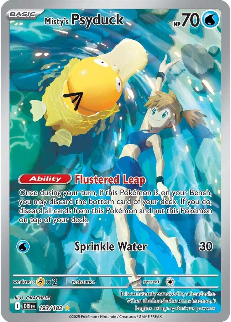 Misty's Psyduck (193/182) [Scarlet & Violet: Destined Rivals] | Galactic Gamez