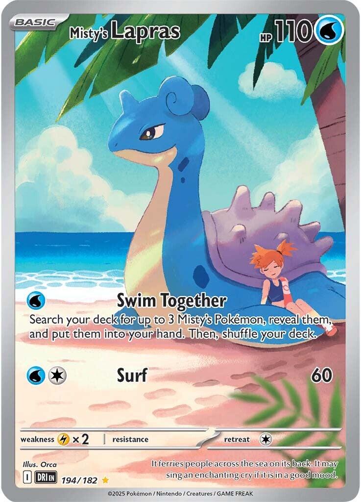 Misty's Lapras (194/182) [Scarlet & Violet: Destined Rivals] | Galactic Gamez