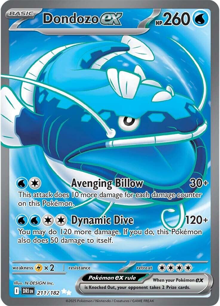 Dondozo ex (211/182) [Scarlet & Violet: Destined Rivals] | Galactic Gamez