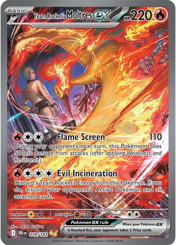 Team Rocket's Moltres ex (229/182) [Scarlet & Violet: Destined Rivals] | Galactic Gamez