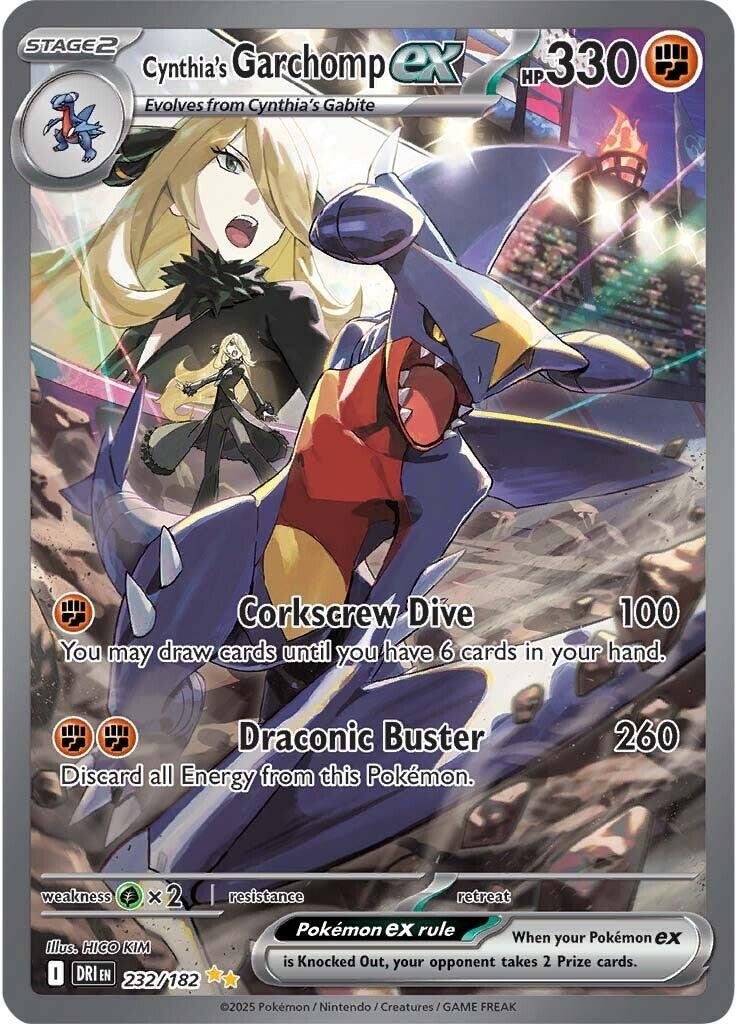 Cynthia's Garchomp ex (232/182) [Scarlet & Violet: Destined Rivals] | Galactic Gamez