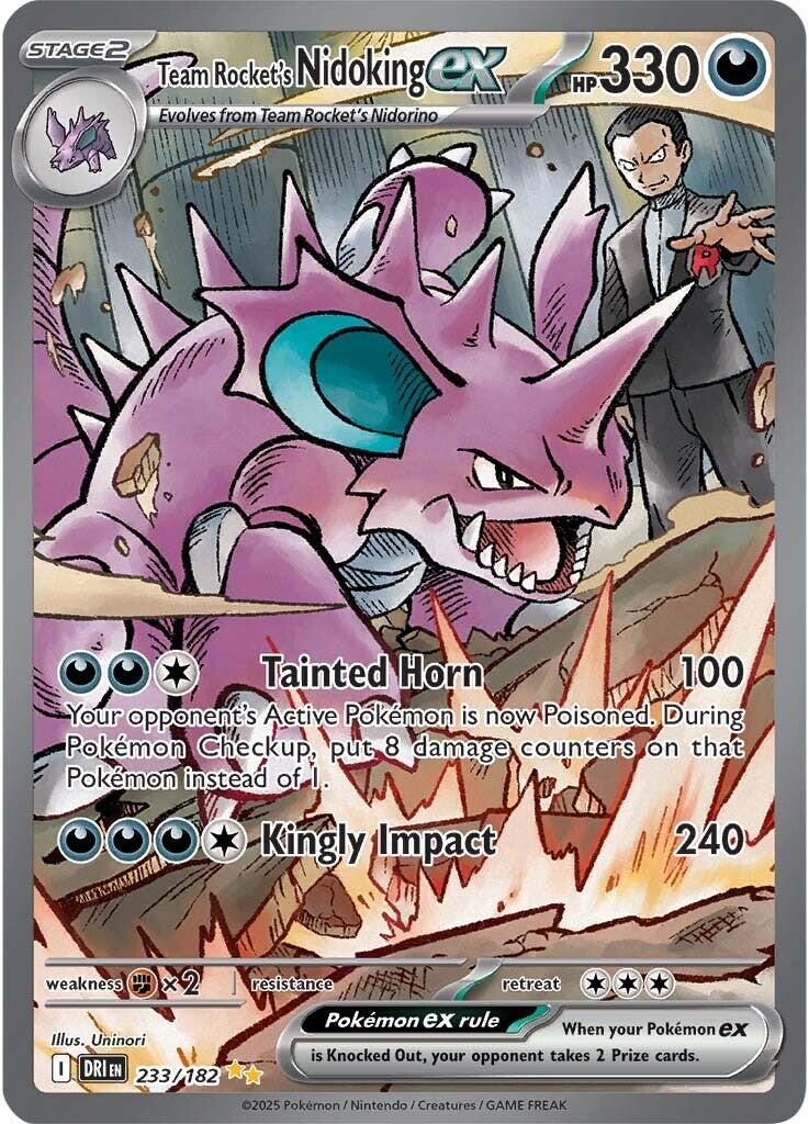 Team Rocket's Nidoking ex (233/182) [Scarlet & Violet: Destined Rivals] | Galactic Gamez