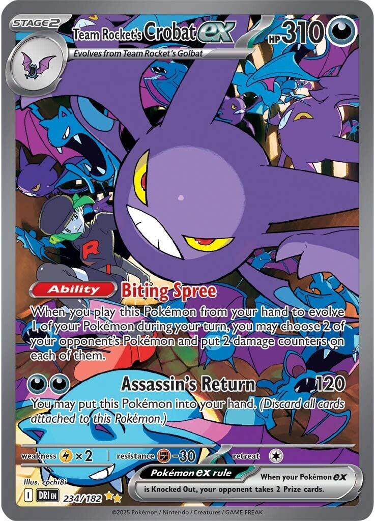 Team Rocket's Crobat ex (234/182) [Scarlet & Violet: Destined Rivals] | Galactic Gamez