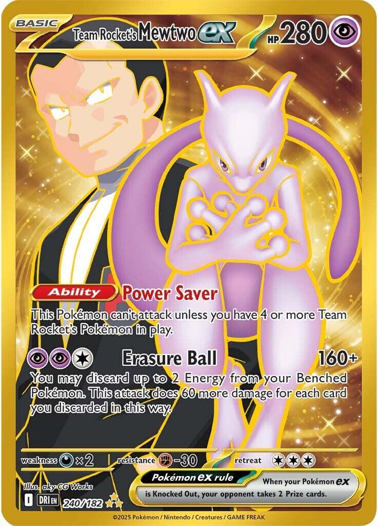 Team Rocket's Mewtwo ex (240/182) [Scarlet & Violet: Destined Rivals] | Galactic Gamez