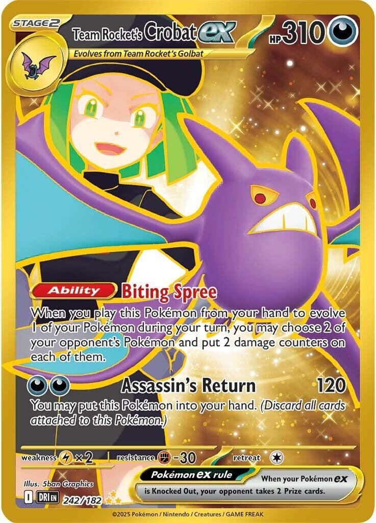 Team Rocket's Crobat ex (242/182) [Scarlet & Violet: Destined Rivals] | Galactic Gamez
