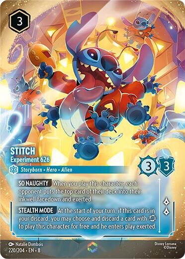 Stitch - Experiment 626 (Enchanted) (220/204) [Reign of Jafar] | Galactic Gamez