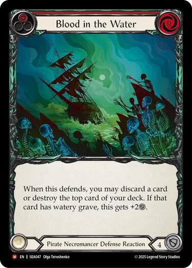 Blood in the Water [SEA047] (High Seas)  Rainbow Foil | Galactic Gamez