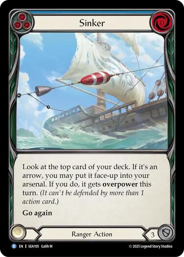 Sinker [SEA105] (High Seas)  Rainbow Foil | Galactic Gamez