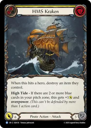 HMS Kraken [SEA135] (High Seas)  Rainbow Foil | Galactic Gamez