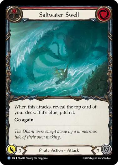 Saltwater Swell (Red) [SEA141] (High Seas) | Galactic Gamez