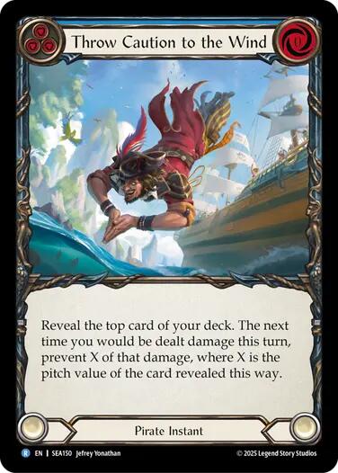 Throw Caution to the Wind [SEA150] (High Seas)  Rainbow Foil | Galactic Gamez