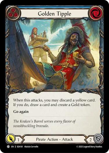 Golden Tipple (Blue) [SEA161] (High Seas)  Rainbow Foil | Galactic Gamez