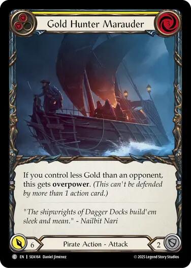 Gold Hunter Marauder [SEA164] (High Seas)  Rainbow Foil | Galactic Gamez