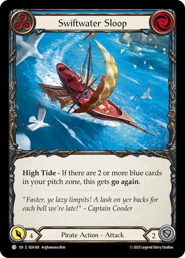 Swiftwater Sloop (Blue) [SEA168] (High Seas)  Rainbow Foil | Galactic Gamez