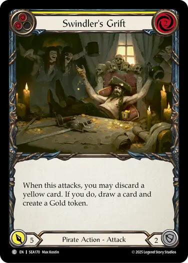 Swindler's Grift (Yellow) [SEA170] (High Seas)  Rainbow Foil | Galactic Gamez
