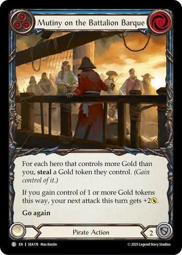 Mutiny on the Battalion Barque [SEA176] (High Seas)  Rainbow Foil | Galactic Gamez