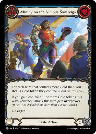 Mutiny on the Nimbus Sovereign [SEA177] (High Seas)  Rainbow Foil | Galactic Gamez