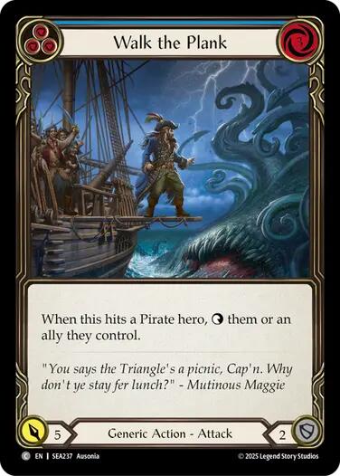 Walk the Plank (Blue) [SEA237] (High Seas)  Rainbow Foil | Galactic Gamez