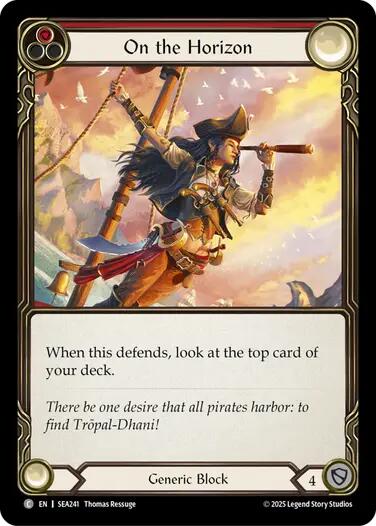 On the Horizon (Red) [SEA241] (High Seas)  Rainbow Foil | Galactic Gamez