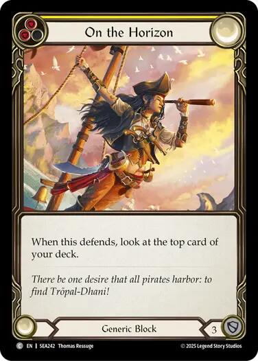 On the Horizon (Yellow) [SEA242] (High Seas)  Rainbow Foil | Galactic Gamez