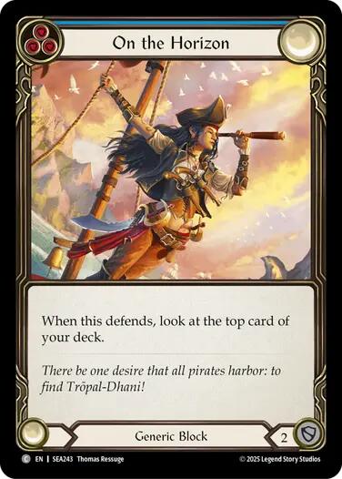 On the Horizon (Blue) [SEA243] (High Seas)  Rainbow Foil | Galactic Gamez