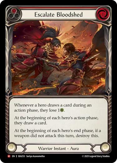 Escalate Bloodshed [SEA253] (High Seas)  Rainbow Foil | Galactic Gamez