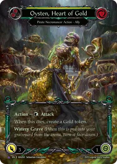 Oysten, Heart of Gold [SEA263] (High Seas)  Cold Foil | Galactic Gamez