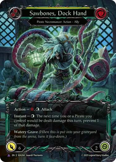 Sawbones, Dock Hand [SEA264] (High Seas)  Cold Foil | Galactic Gamez