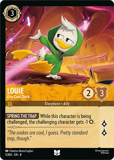Louie - One Cool Duck (Cold Foil) (1/204) [Reign of Jafar] | Galactic Gamez