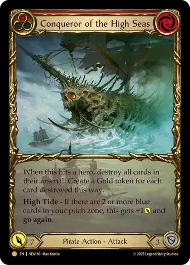 Conqueror of the High Seas (Treasure) [SEA130] (High Seas)  Cold Foil | Galactic Gamez
