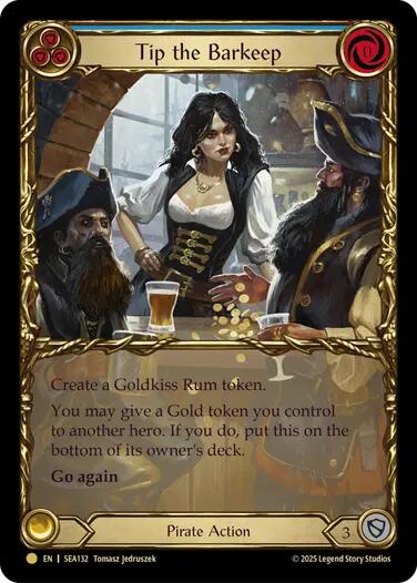 Tip the Barkeep (Treasure) [SEA132] (High Seas)  Cold Foil | Galactic Gamez