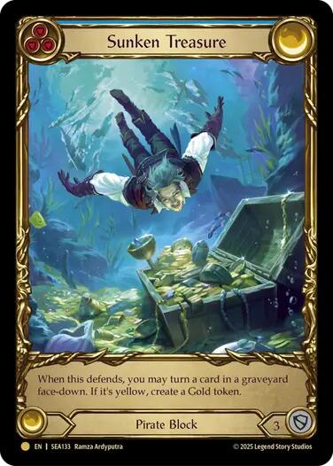 Sunken Treasure [SEA133] (High Seas)  Cold Foil | Galactic Gamez