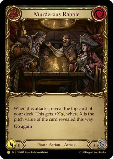 Murderous Rabble (Treasure) [SEA137] (High Seas)  Cold Foil | Galactic Gamez