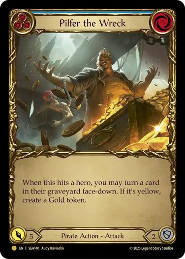 Pilfer the Wreck (Blue) (Treasure) [SEA140] (High Seas)  Cold Foil | Galactic Gamez
