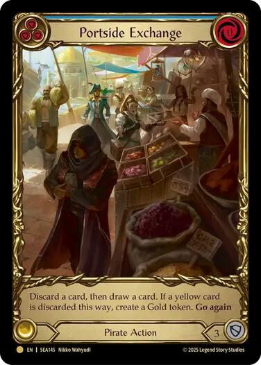 Portside Exchange (Treasure) [SEA145] (High Seas)  Cold Foil | Galactic Gamez