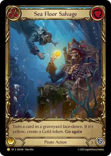 Sea Floor Salvage (Treasure) [SEA146] (High Seas)  Cold Foil | Galactic Gamez