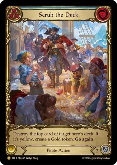 Scrub the Deck (Treasure) [SEA147] (High Seas)  Cold Foil | Galactic Gamez