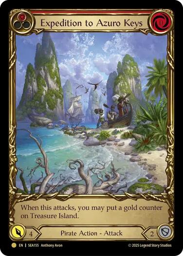 Expedition to Azuro Keys (Treasure) [SEA155] (High Seas)  Cold Foil | Galactic Gamez