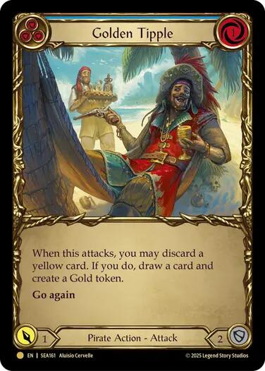 Golden Tipple (Blue) (Treasure) [SEA161] (High Seas)  Cold Foil | Galactic Gamez