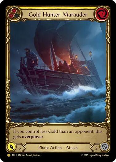 Gold Hunter Marauder (Treasure) [SEA164] (High Seas)  Cold Foil | Galactic Gamez