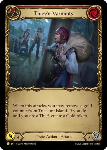 Thiev'n Varmints (Treasure) [SEA172] (High Seas)  Cold Foil | Galactic Gamez