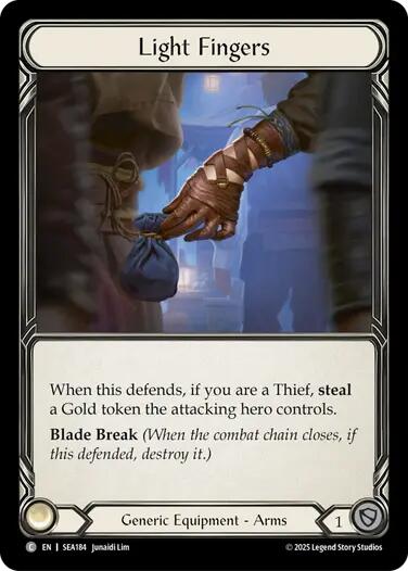 Light Fingers (Treasure) [SEA184] (High Seas)  Cold Foil | Galactic Gamez