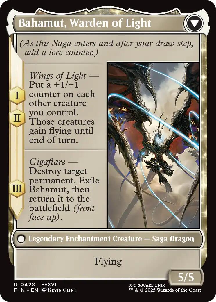 Dion, Bahamut's Dominant // Bahamut, Warden of Light (Extended Art) [FINAL FANTASY] | Galactic Gamez